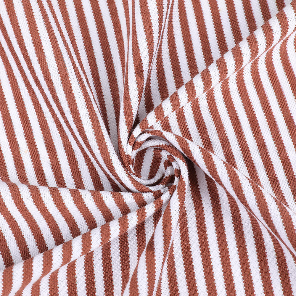 Comfortable Britarable Pique Mesh Cotton La Striped Liquid Ammonia fabricae idoneam Polo