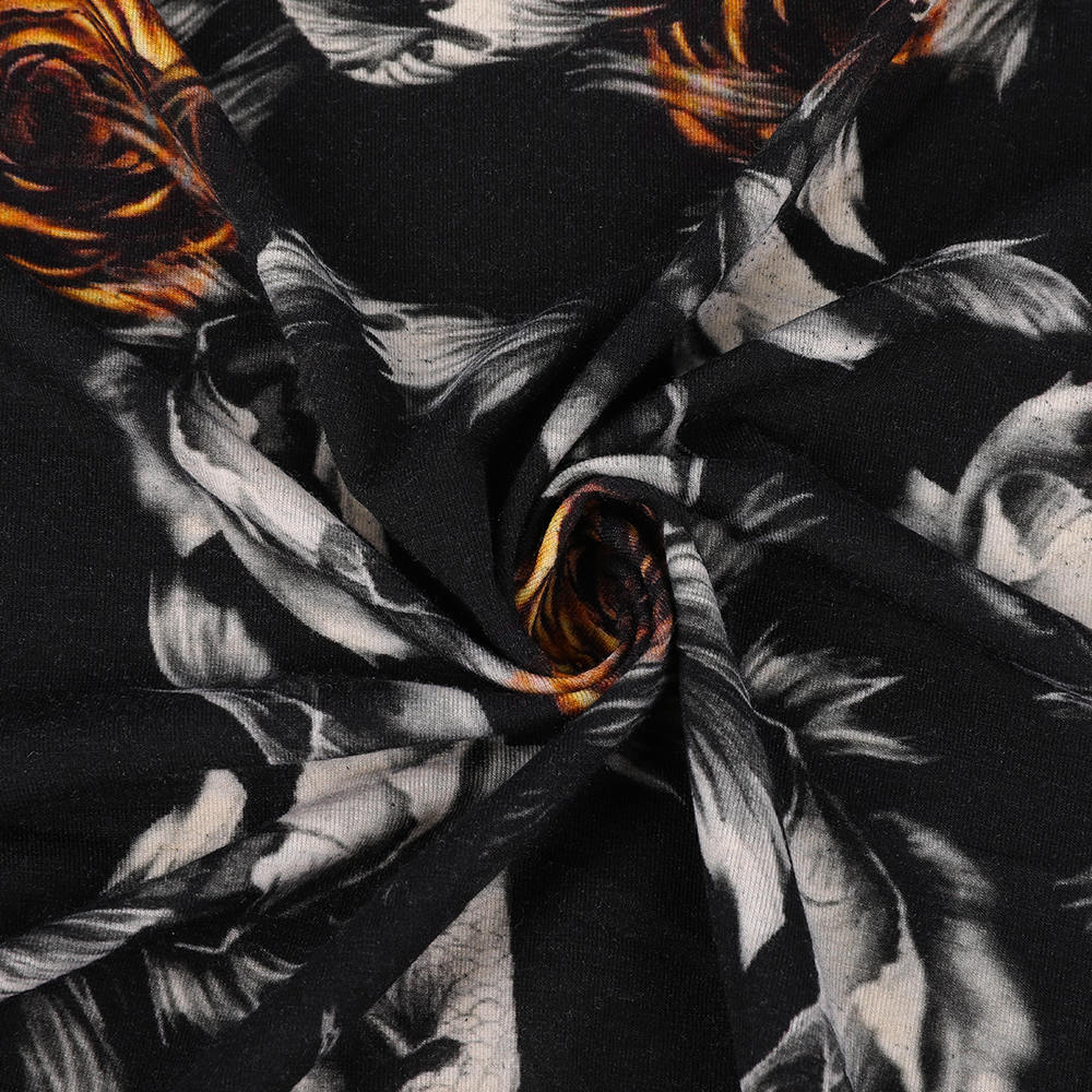 Jersey Shrink-Probatur Lana Spandex Digital Printing Fabric