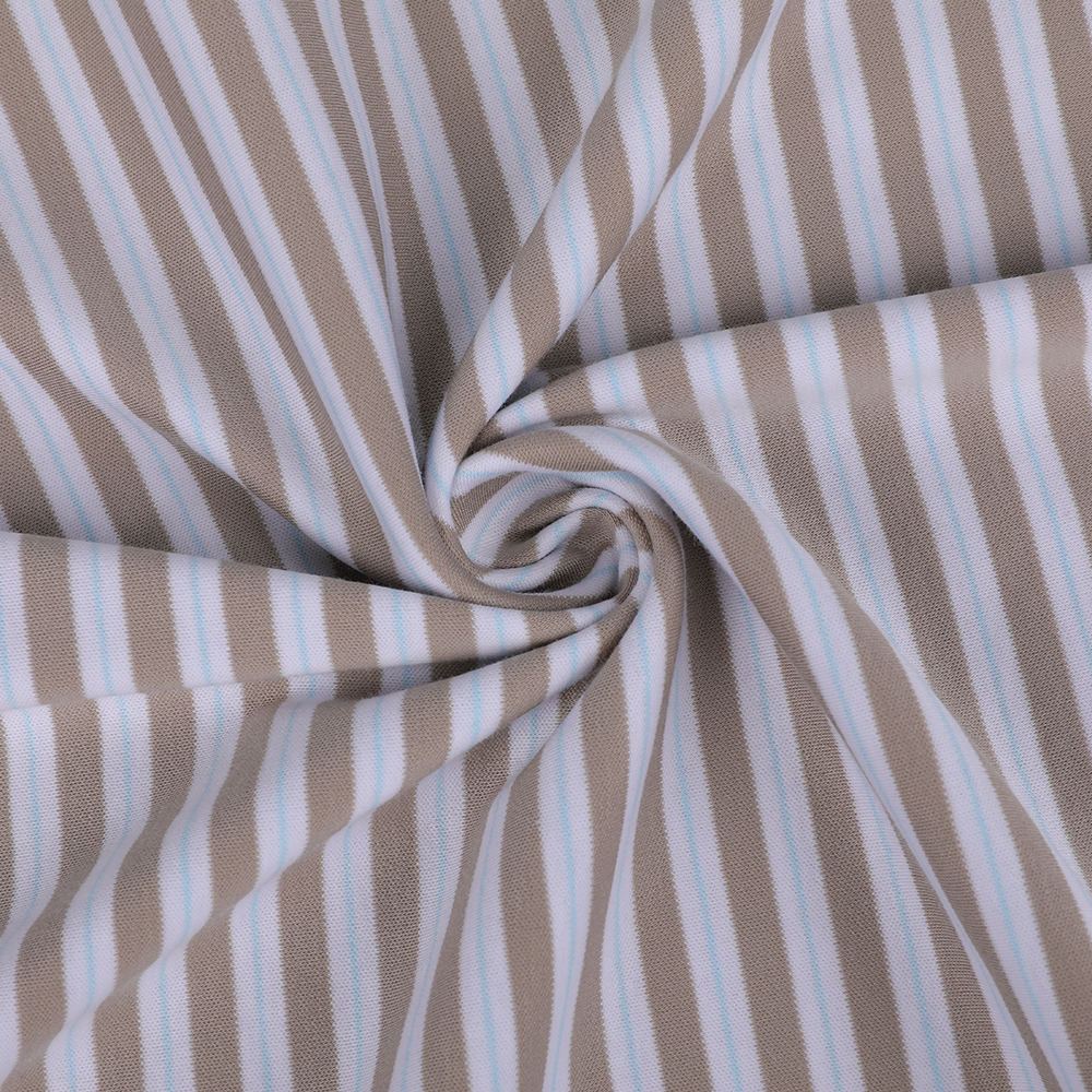 Interlock La mollis FORTUNCULUS Yarn-tincidunt Liquid Ammonia Striped Cottonus Interlock fabricae